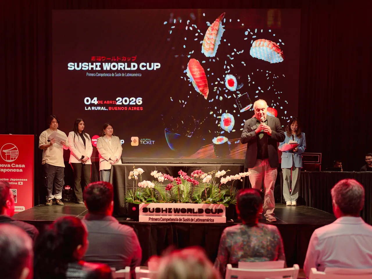 Presentación de Sushi World Cup en La Rural, Buenos Aires
